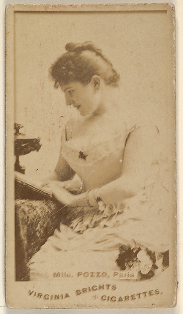 Allen & Ginter, Mlle. Pozzo, Paris, from the Actors and Actresses series (N45, Type 1) for Virginia Brights Cigarettes