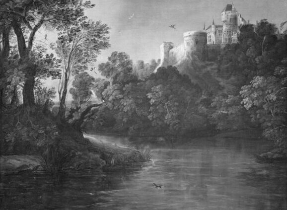 David Vinckboons, Landscape with castle and river