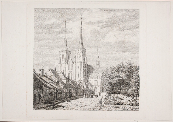 Jørgen Roed, Roskilde Domkirke, set fra Sydvest