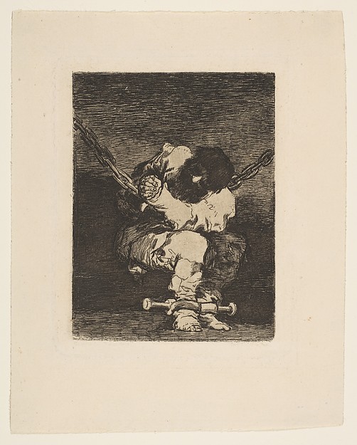 Goya (Francisco de Goya y Lucientes), 'The custody is as barbarous as the crime' (Tan bárbara la seguridad como el delito)