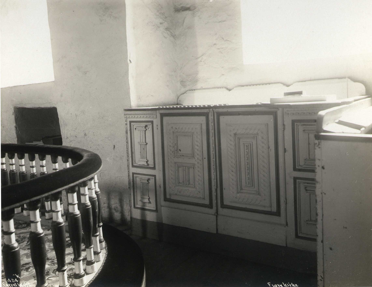 Anders Beer Wilse, Interiør, Fjære kirke, Grimstad, Aust-Agder.