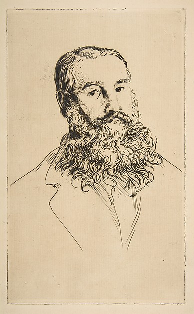 Félix Bracquemond, Portrait of Charles Leland