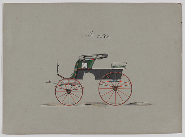 Brewster & Co., Design for Stanhope Phaeton, no. 3580