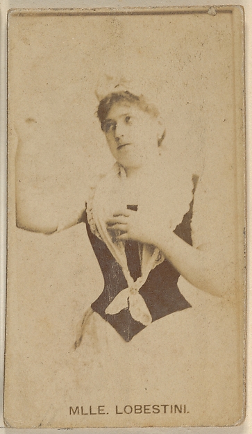 Allen & Ginter, Mlle. Lobestini, from the Actors and Actresses series (N45, Type 8) for Virginia Brights Cigarettes