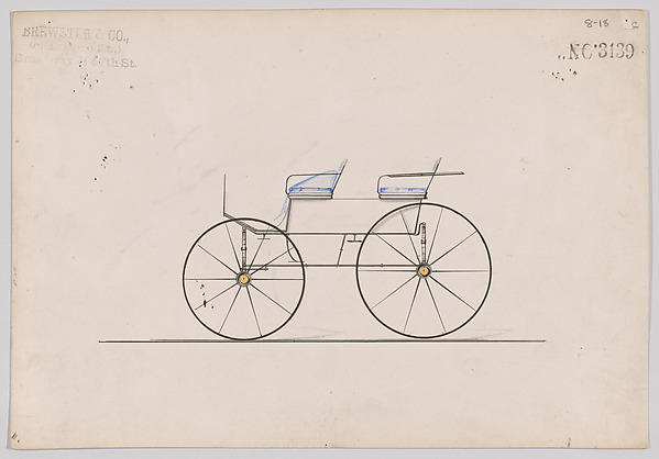 Brewster & Co., Design for 4 seat Phaeton, no top, no. 3139c