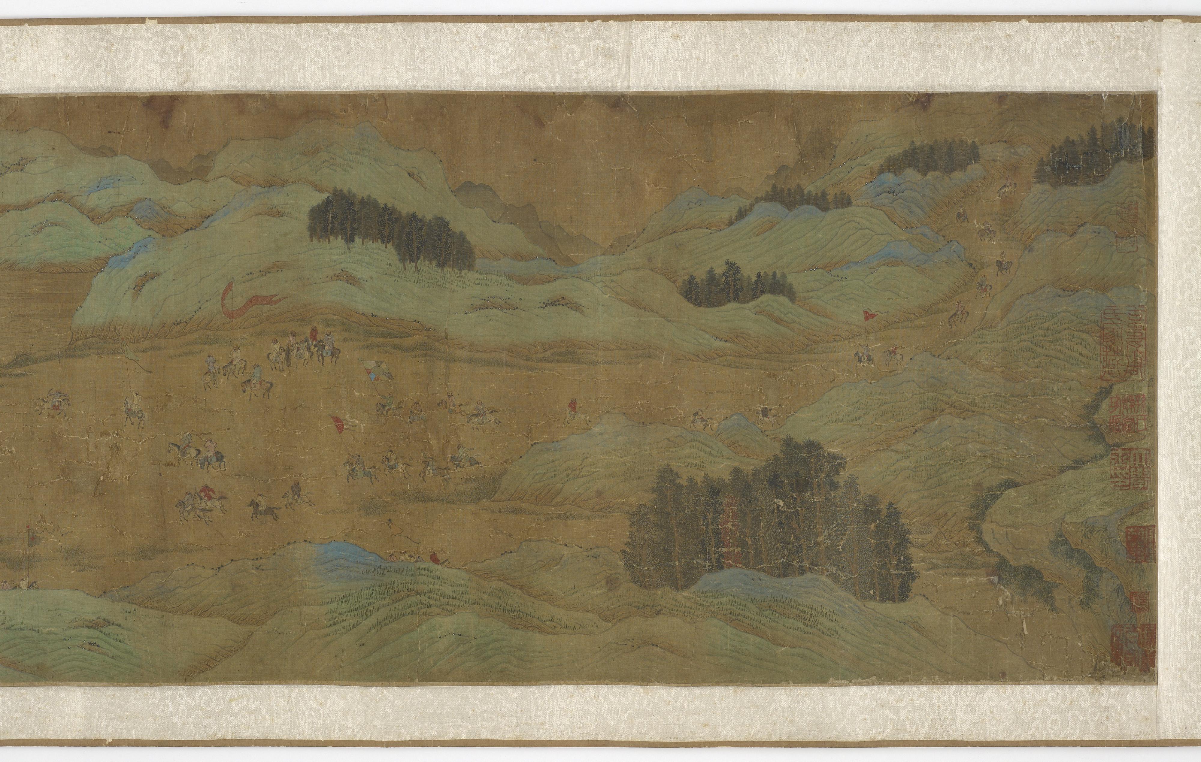 Formerly attributed to Qiu Ying, Treaty at the Bian Bridge 《汴橋會盟圖》