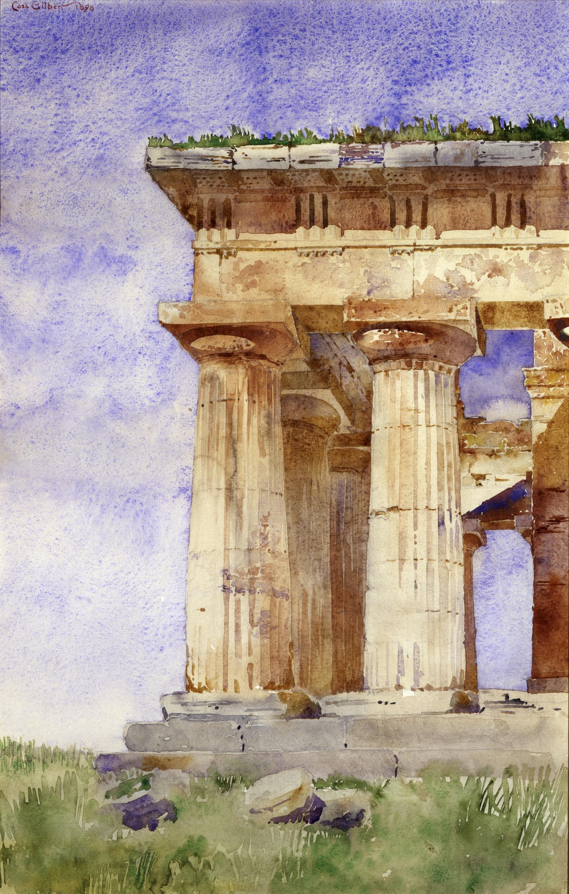Cass Gilbert, Temple of Neptune, Paestum