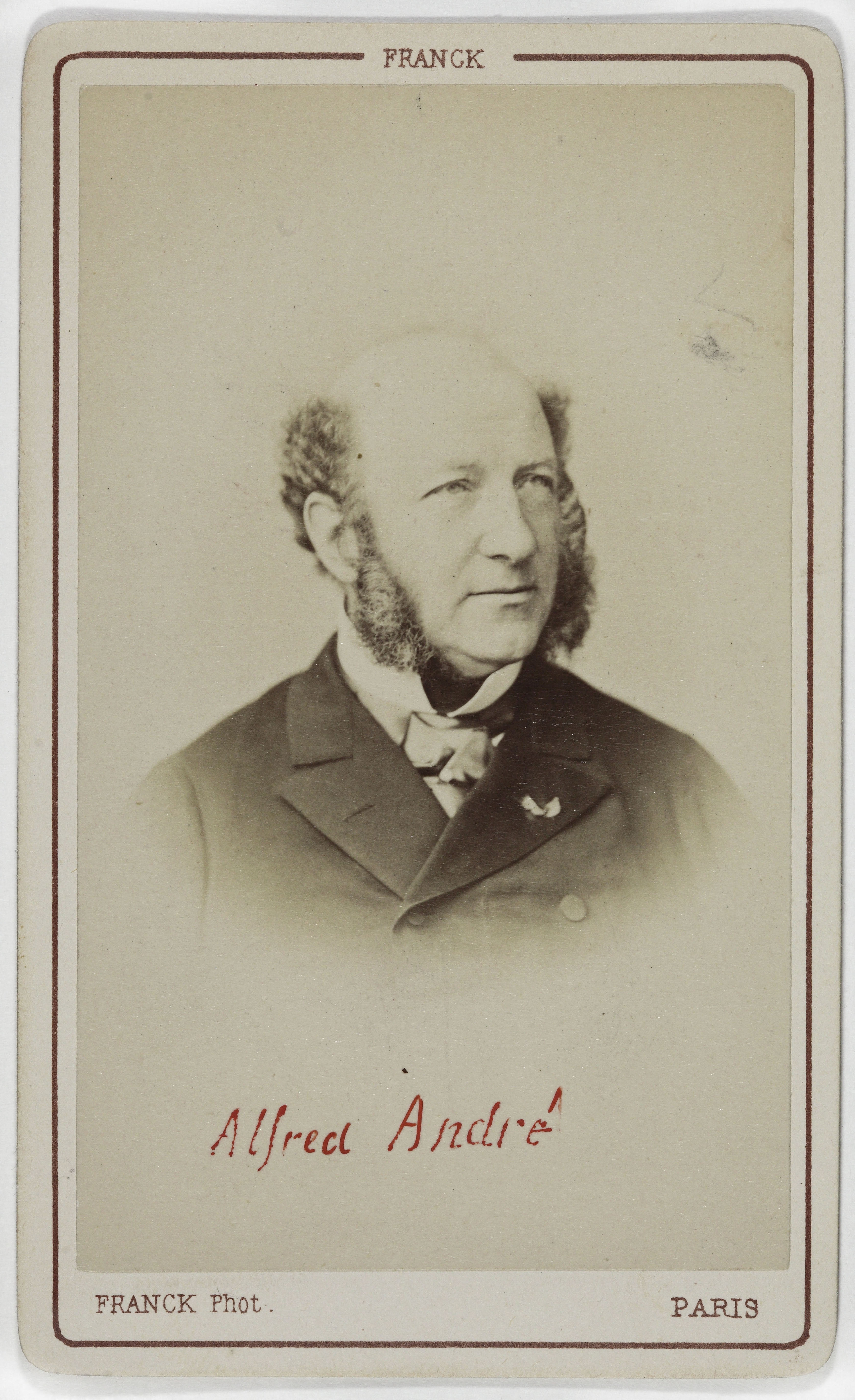 Franck, Portrait d'André, Alfred-Louis-Édouard, (1827-1896), (banquier, homme politique)