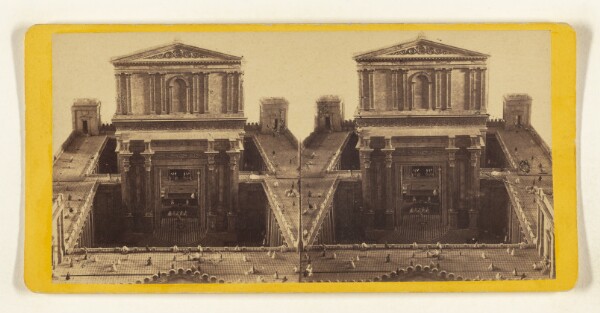 Edward and Henry T. Anthony & Co., The Model of King Solomon's Temple, 35 x 24 feet, 15 high. Front or Eastern View...