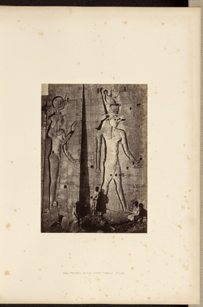 Francis Frith, Scultpures in the Great Temple, Philae