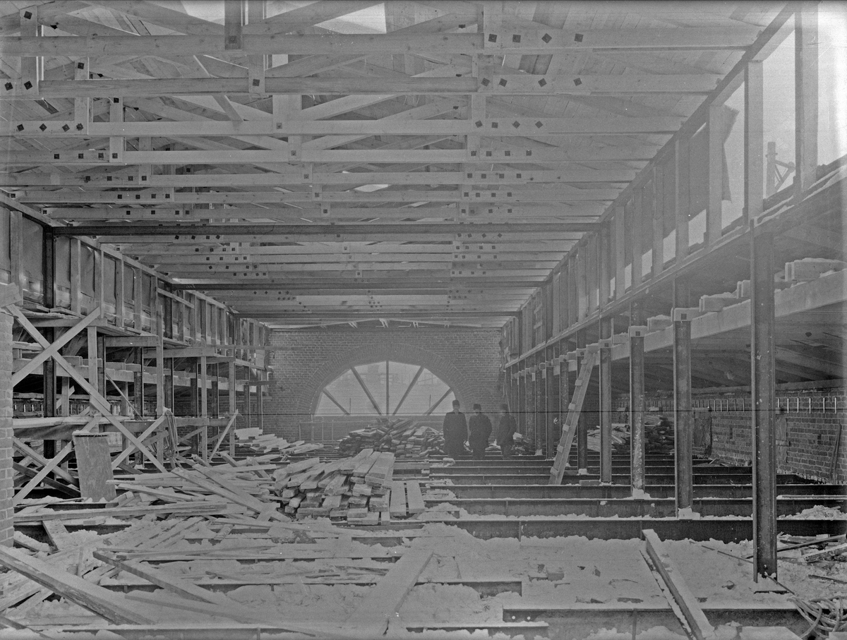 Paul Sandberg, Vaksala School, Vaksala Square, Uppsala under construction 1925 - 1927