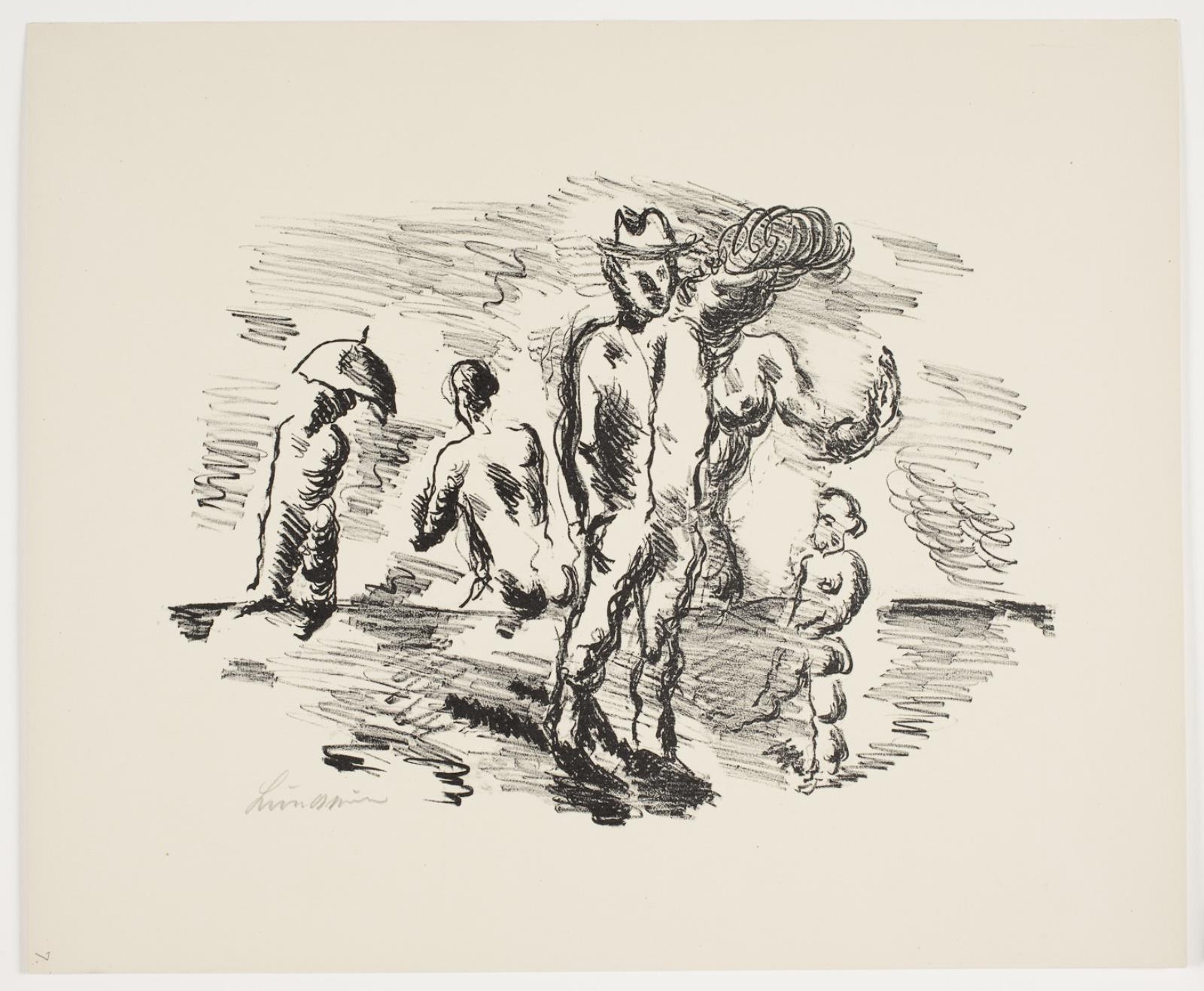 Vilhelm Lundstrøm, Figurgruppe med stående mand i midten