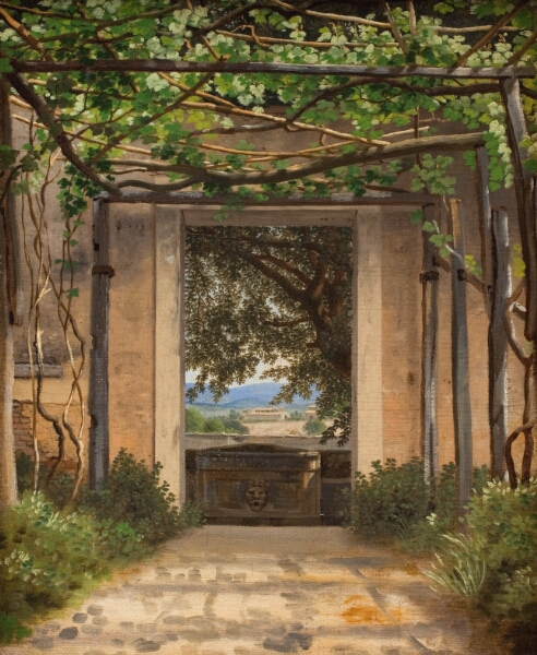 C.W. Eckersberg, En pergola
