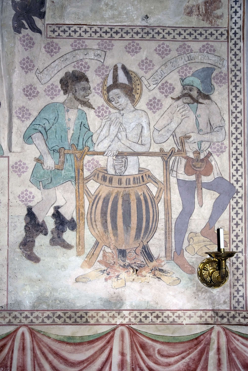 Bengt Backlund, Lime painting in Husby-Sjutolfts Church, Uppland 2009