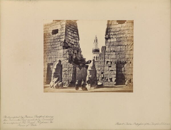 Francis Bedford, Thebes - Propylon of the Temple of Luksur