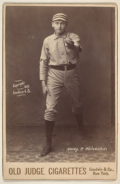 Goodwin & Company, Casey, Pitcher, Philadelphia, from the series Old Judge Cigarettes