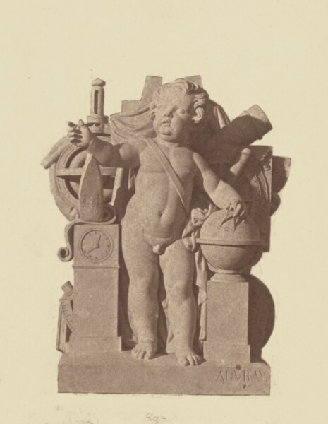 Édouard Baldus, ["L'Astronomie", Sculpture by Louis Auvray, Decoration of the Louvre, Paris]