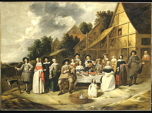 Gillis van Tilborgh, Group Portrait: A Wedding Celebration