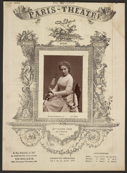 Étienne Carjat, Paris Theatre: Mlle. Marie Rose