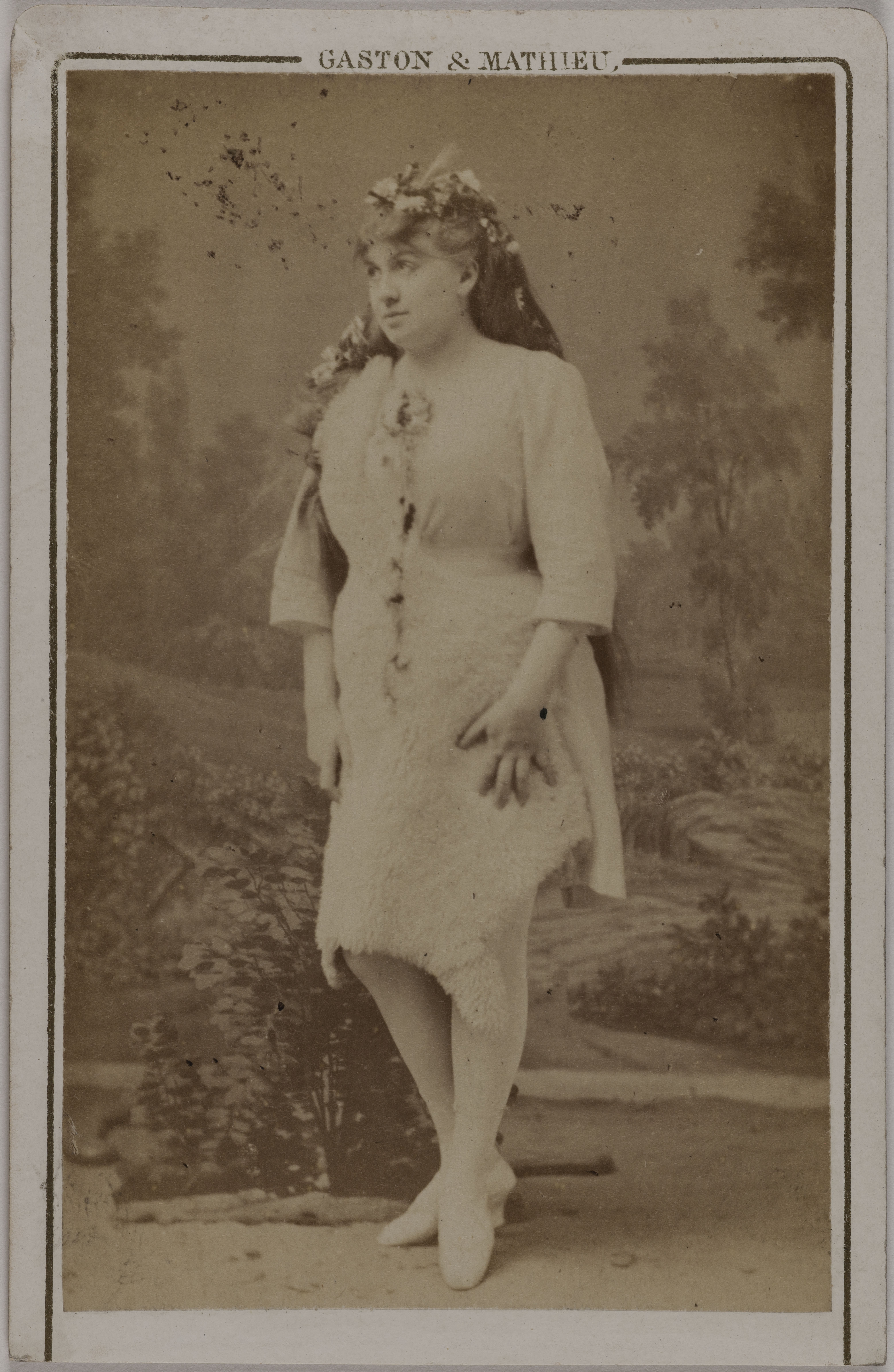Gaston & Mathieu, Portrait de Blanche d'Antigny (Maria Ernestine Antigny, dite), (1842-1874), (actrice)
