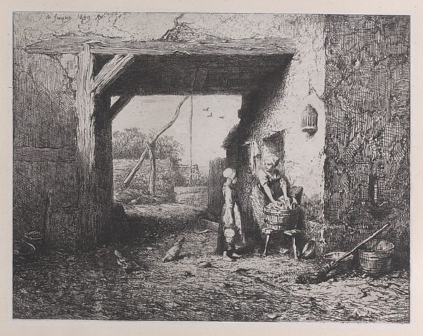 Charles Jacque, Courtyard