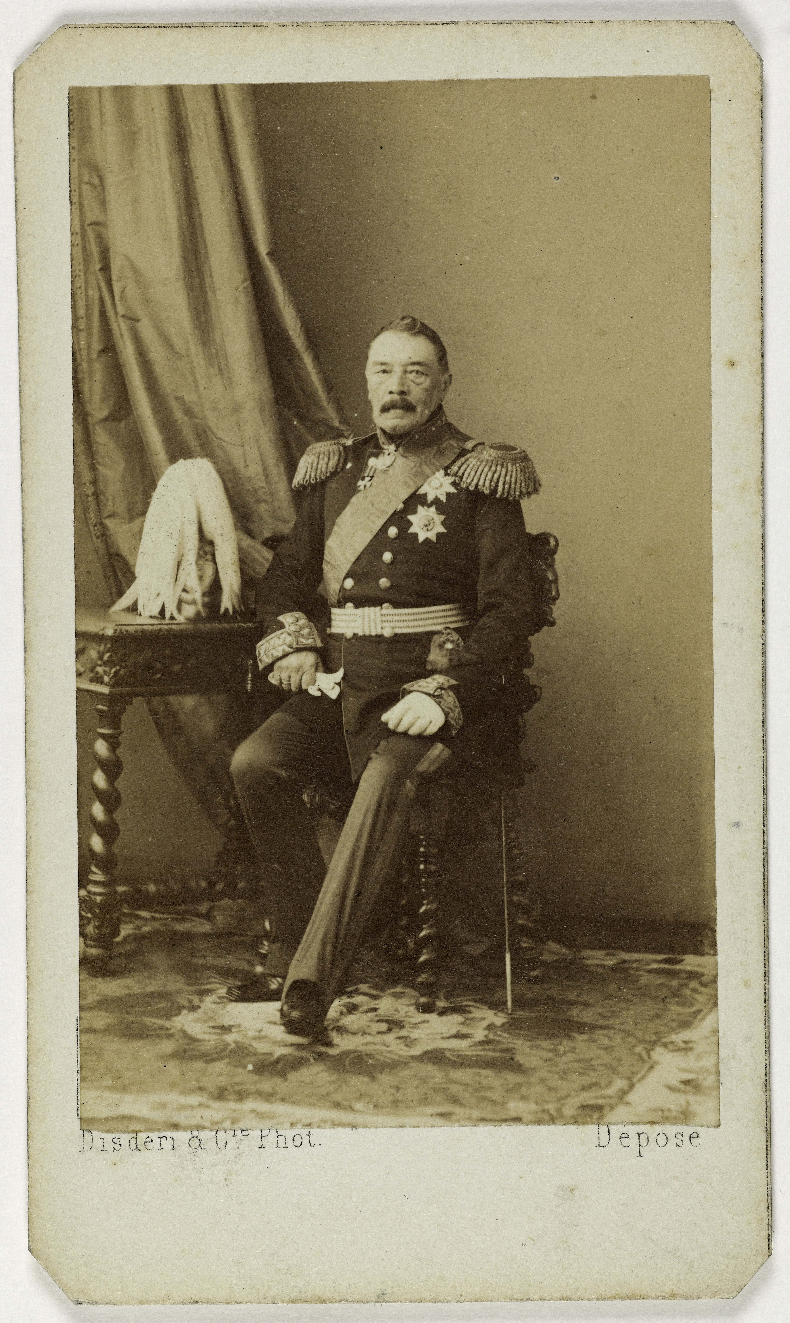 Disderi & Cie, Portrait du Prince Gortschakoff, (général russe)
