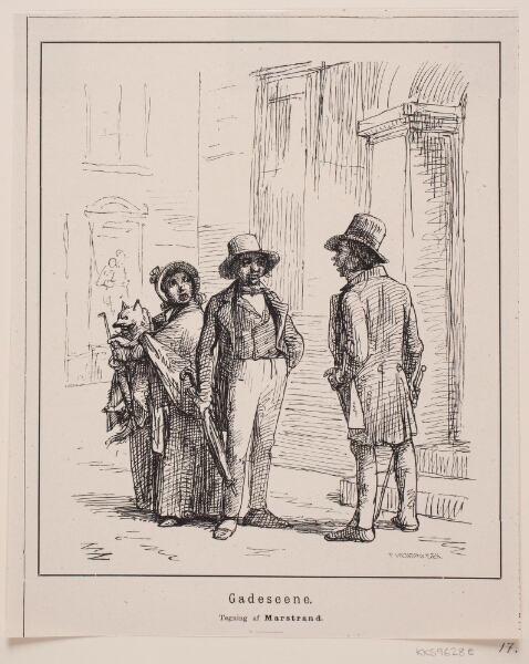 F. Hendriksen, Gadescene