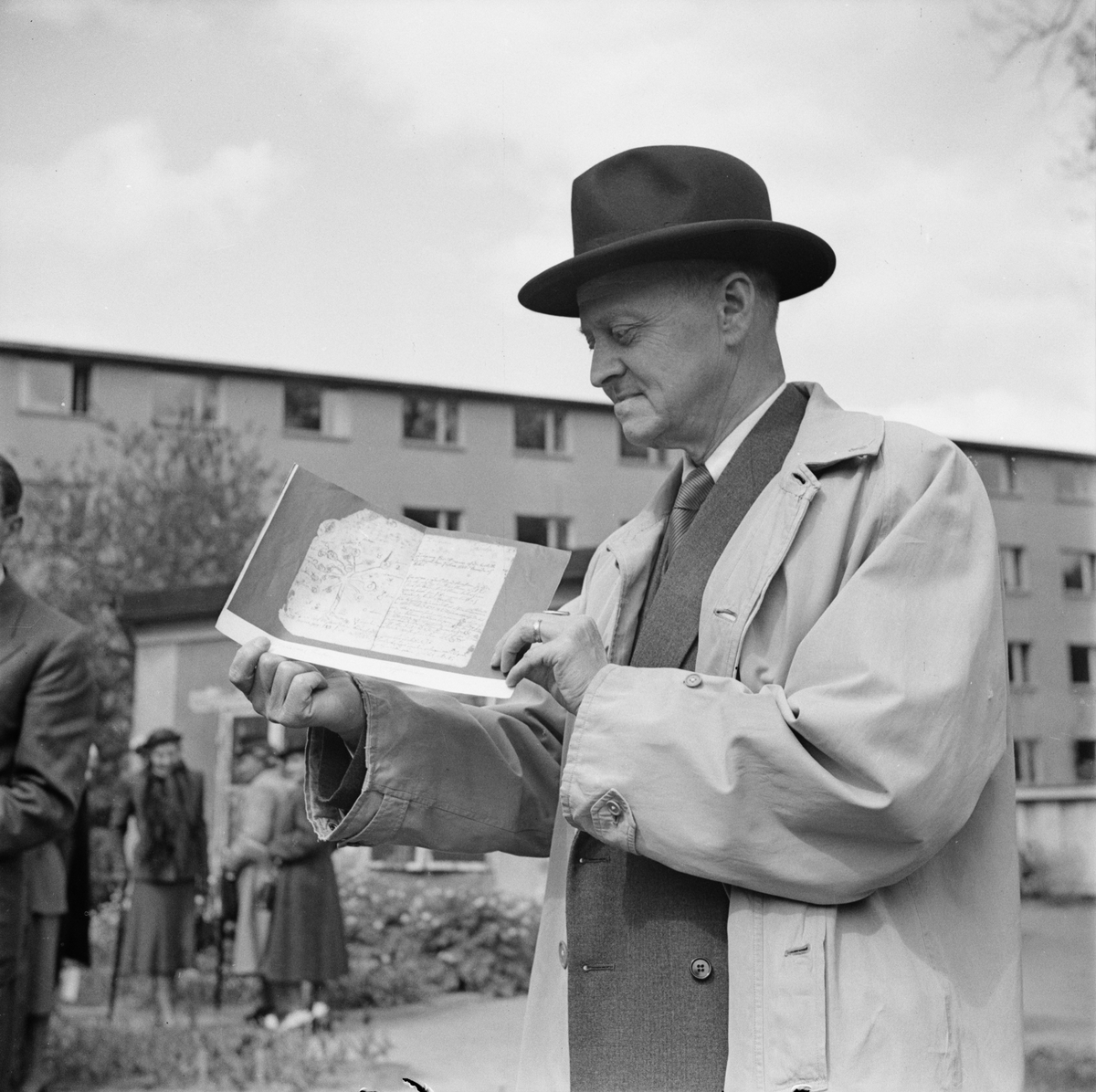 Uppsala-Bild, The Linnaean Garden - Art Exhibition, Uppsala May 1947