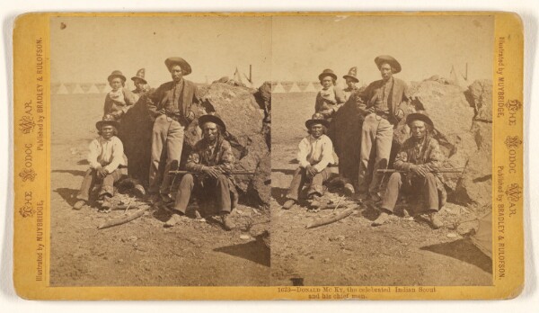 Eadweard J. Muybridge, Donald Mc Ky, the celebrated [Warm Spring] Indian Scout and his chief men.