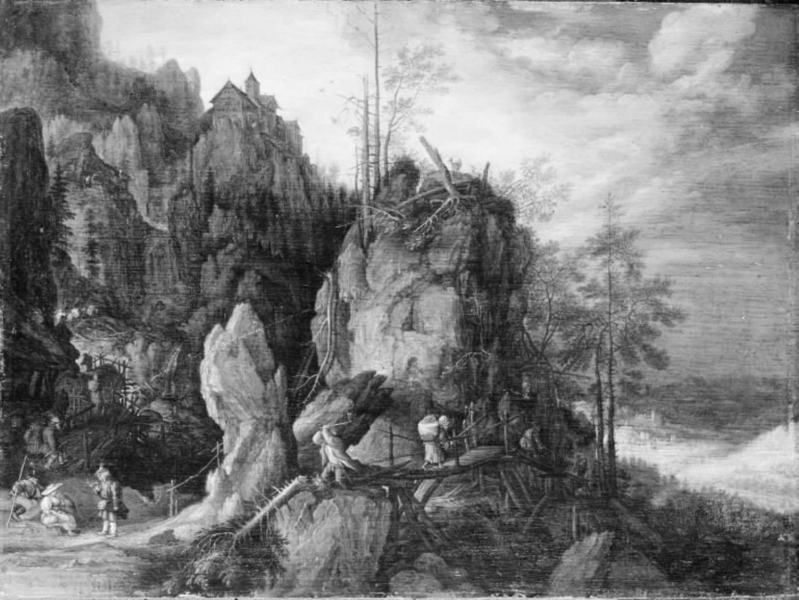 Roelant Savery, Bjerglandskab med skovhuggere