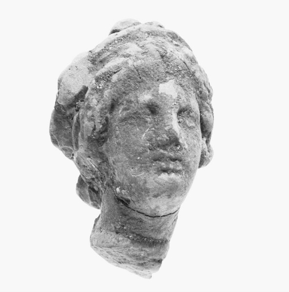 Unknown, Head with Melon Coiffure and Wreath