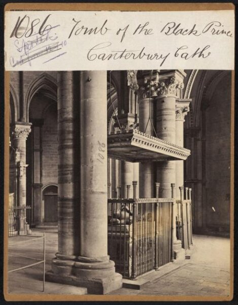 Francis Frith, Tomb of the Black Prince.  Canterbury Cath.