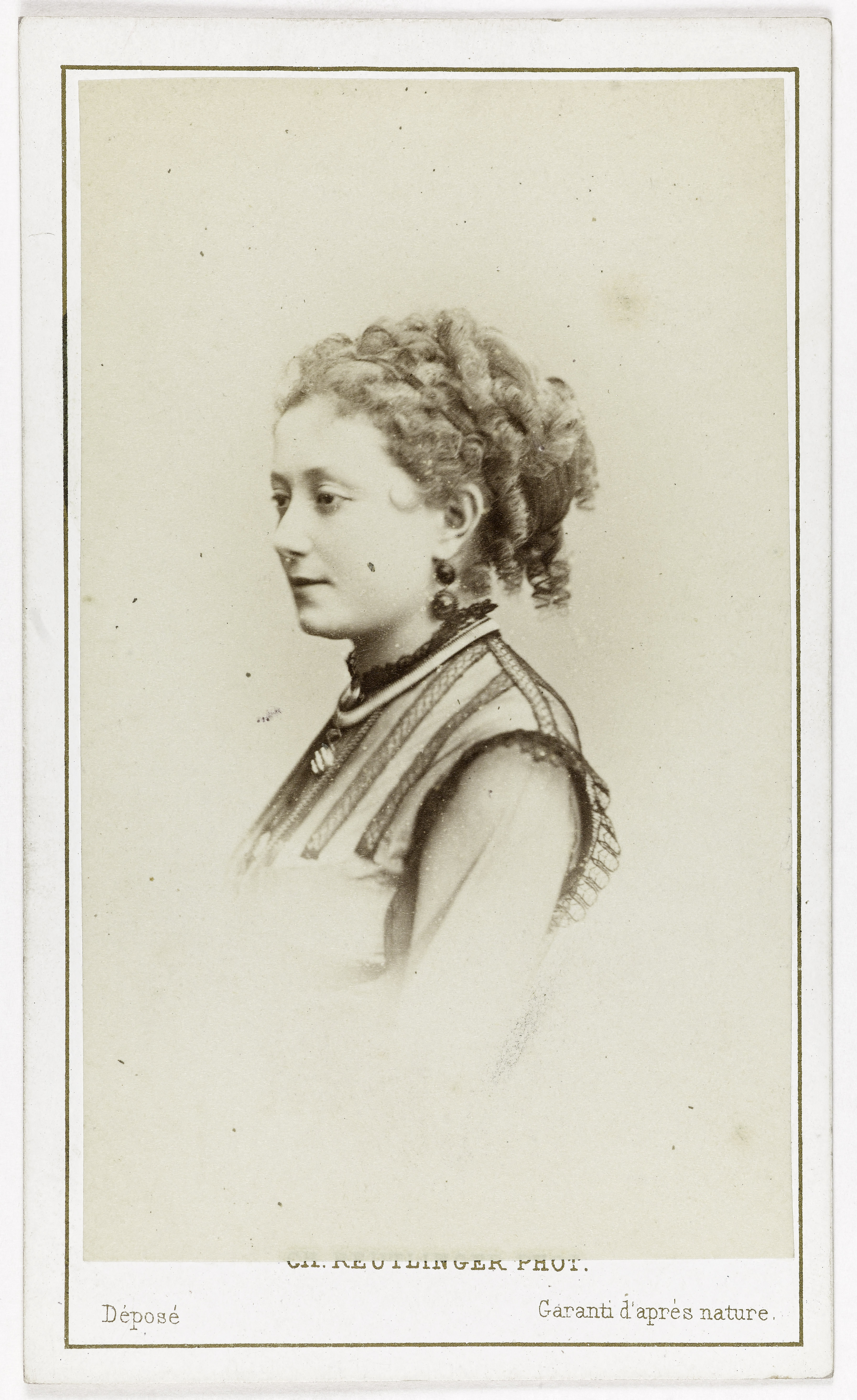 Charles Reutlinger, Portrait de Rose Mayer, actrice au Théâtre des Variétés et au Théâtre des Folies-Dramatiques.
