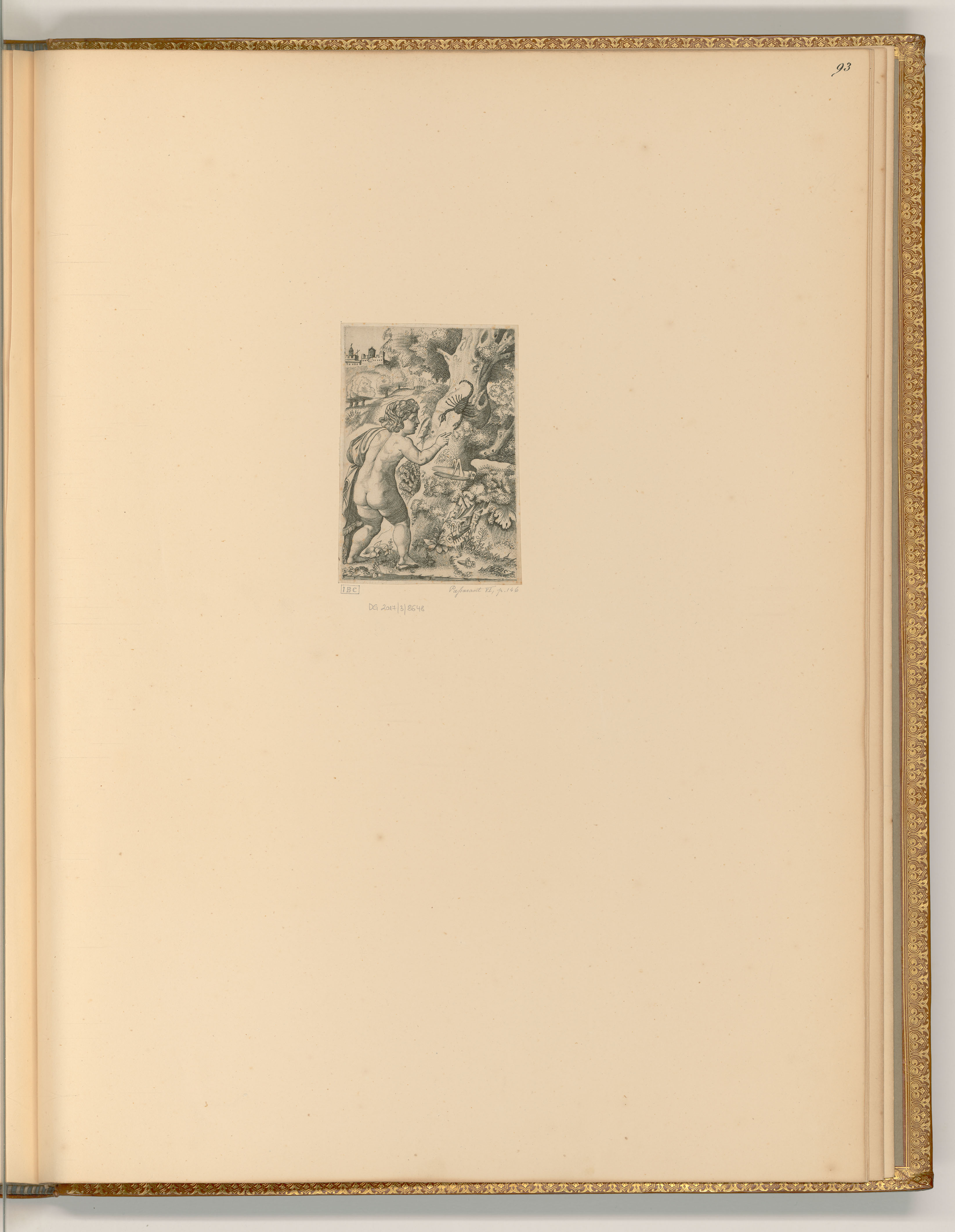 Monogrammist(unbestimmt), Das Kind und der Skorpion
