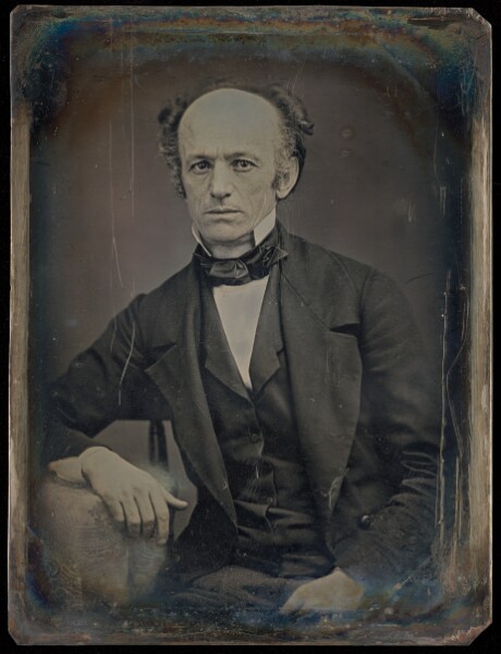 Unknown, [Portrait of a Seated, Balding Man]