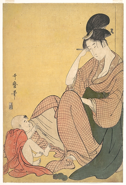 Kitagawa Utamaro, Woman and Child