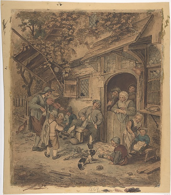 Adriaen van Ostade, Strolling Violinist at an Ale House Door
