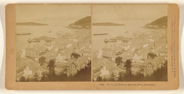 Benjamin West Kilburn, Oban, its Harbor, and the Mull, Scotland.