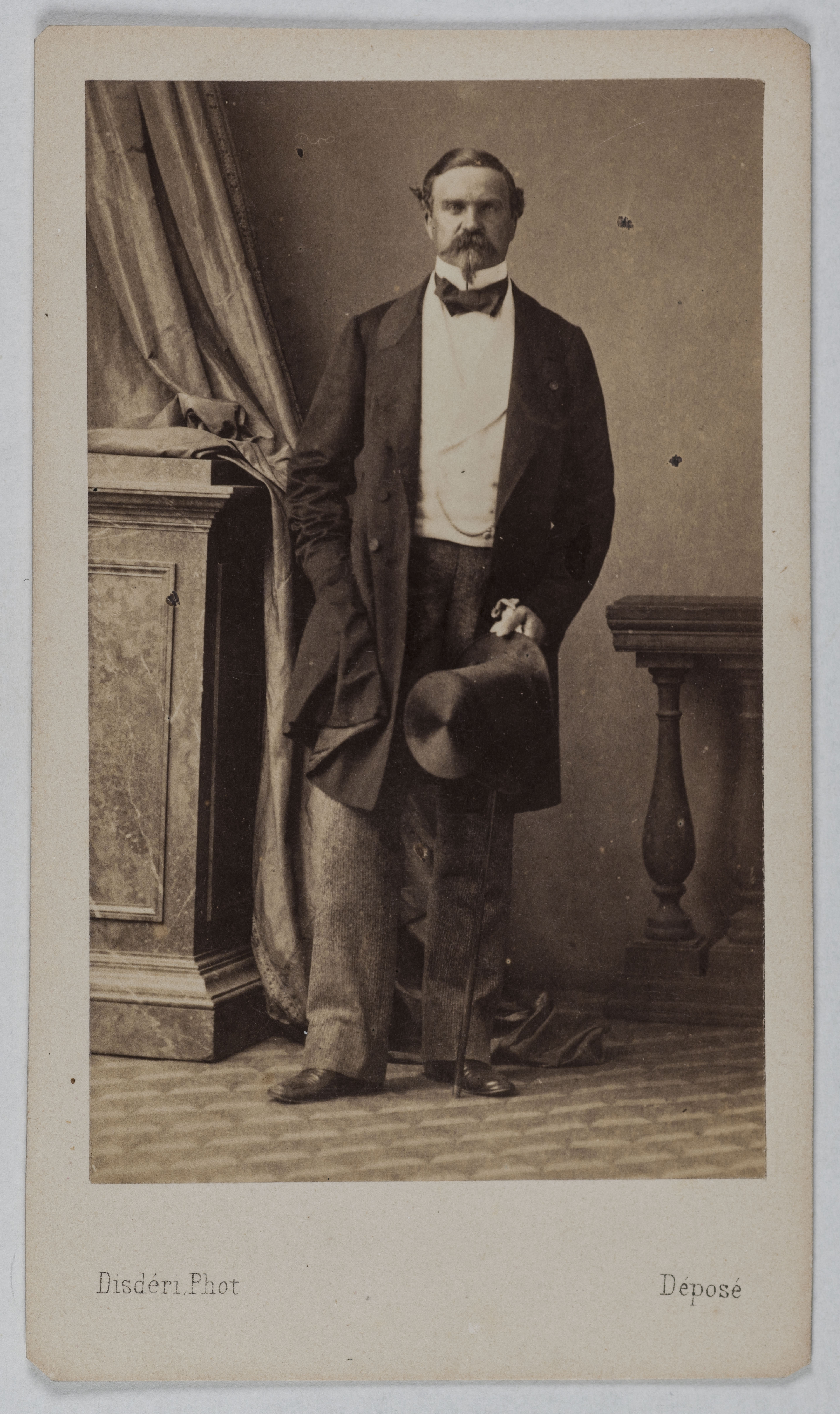 André-Adolphe-Eugène Disdéri, Portrait du Comte Emile, Félix Fleury (1815-1884), (général, aide camp de Napoléon III)