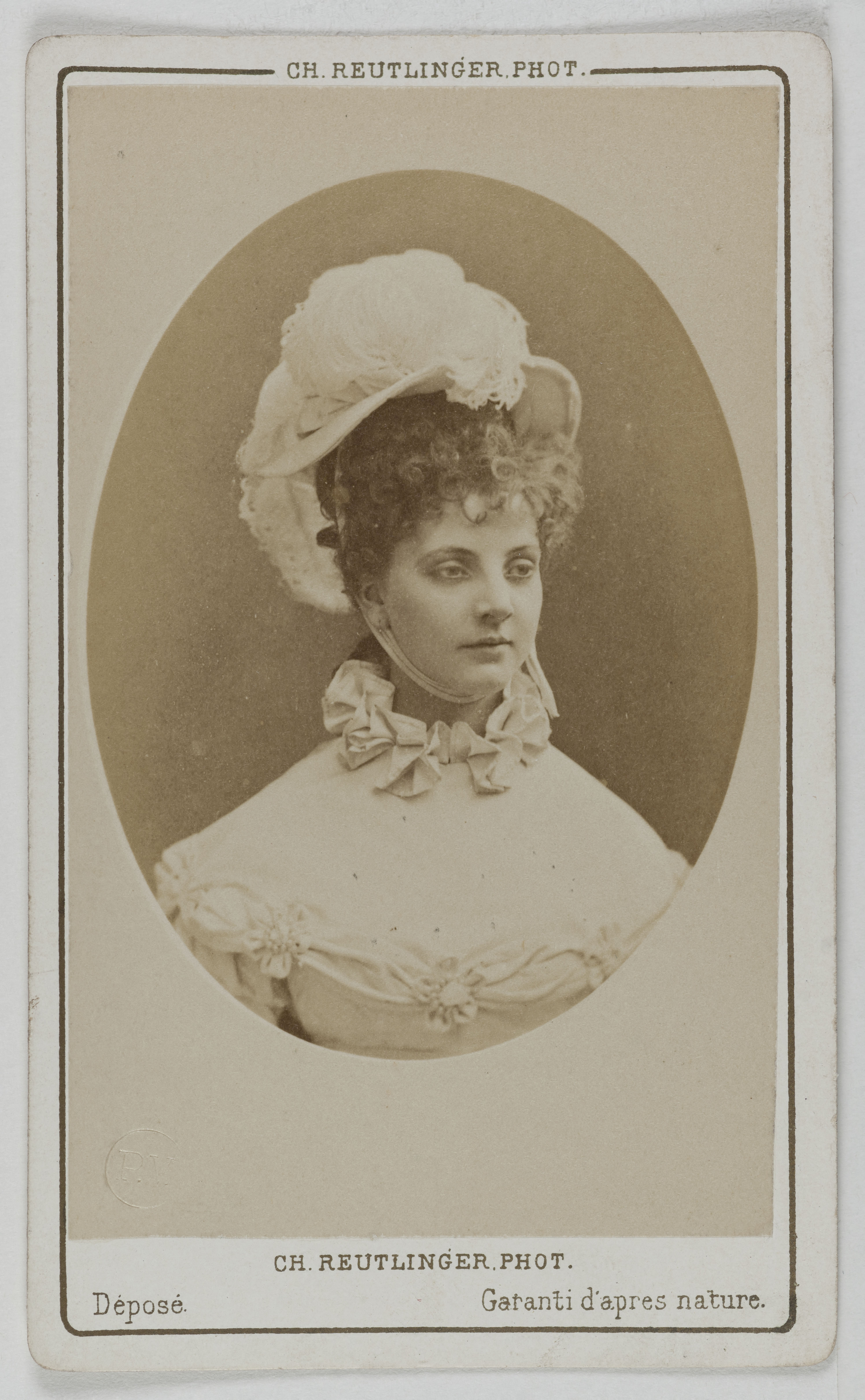 Charles Reutlinger, Portrait de Maria Legault (Marie Françoise Legault), (1858-1905), actrice