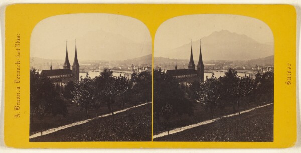 Adolphe Braun, Lucerne et le mont Pilate.