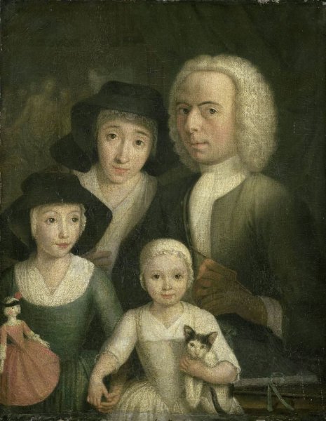 Hendrik Spilman, Self Portrait with his Wife Sanneke van Bommel and their two Children