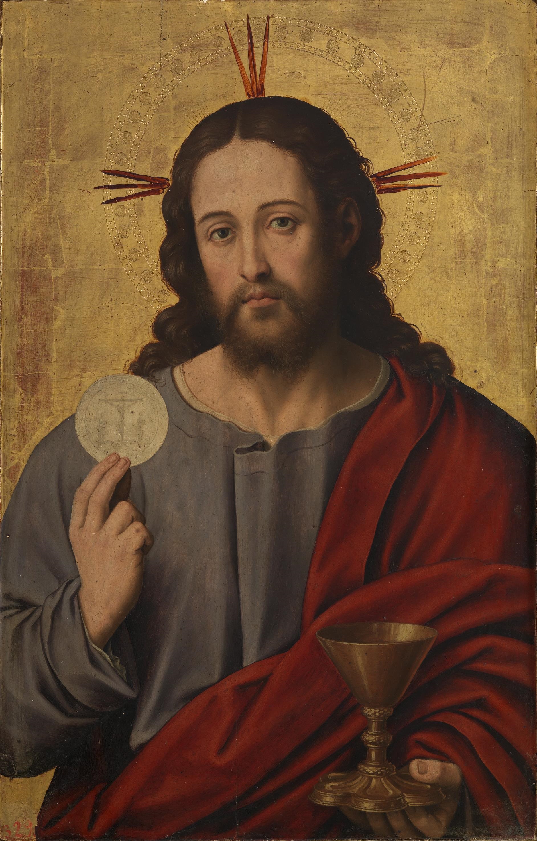 Juan de Juanes, Christ the Saviour with the Eucharist