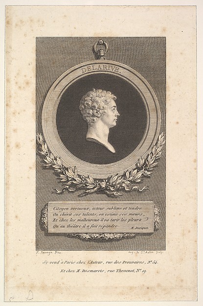 Augustin de Saint-Aubin, Portrait of De Larive