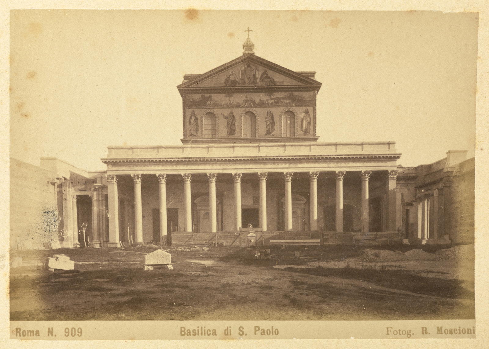 Romualdo Moscioni, Roma N. 909 Basílica di S. Paolo Fotog. R. Mascioni