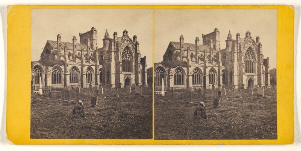 George Washington Wilson, Melrose Abbey, from the South-West.