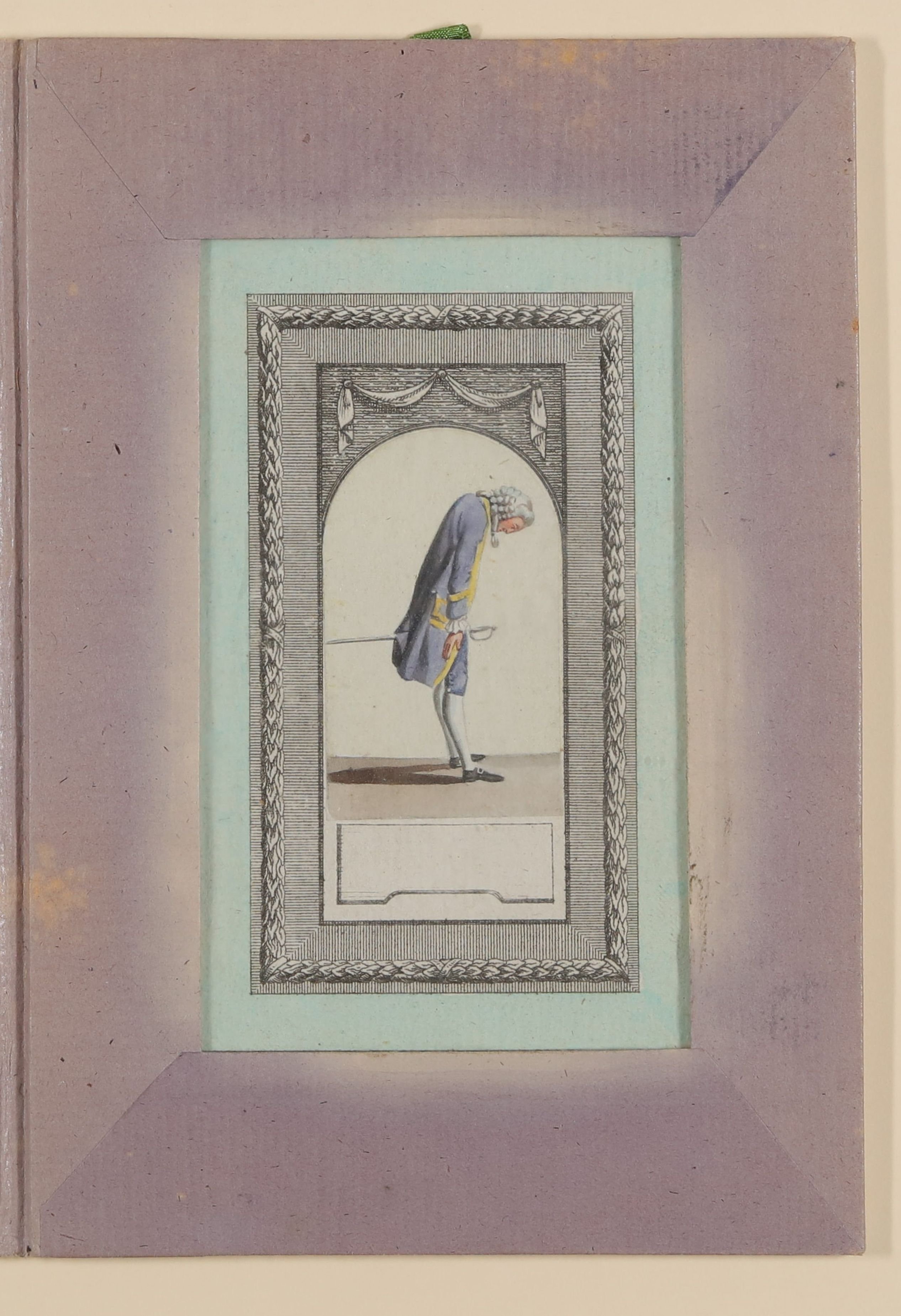Daniel Nikolaus Chodowiecki, Grimassierender Herr [Teil der Kassette "CHODOWIECKI, MANNSPERSONEN, Bd. 4"]