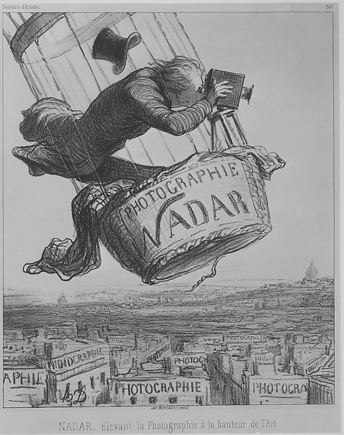 Honoré Daumier, Nadar Élevant la Photographie à la Hauteur de l'Art
