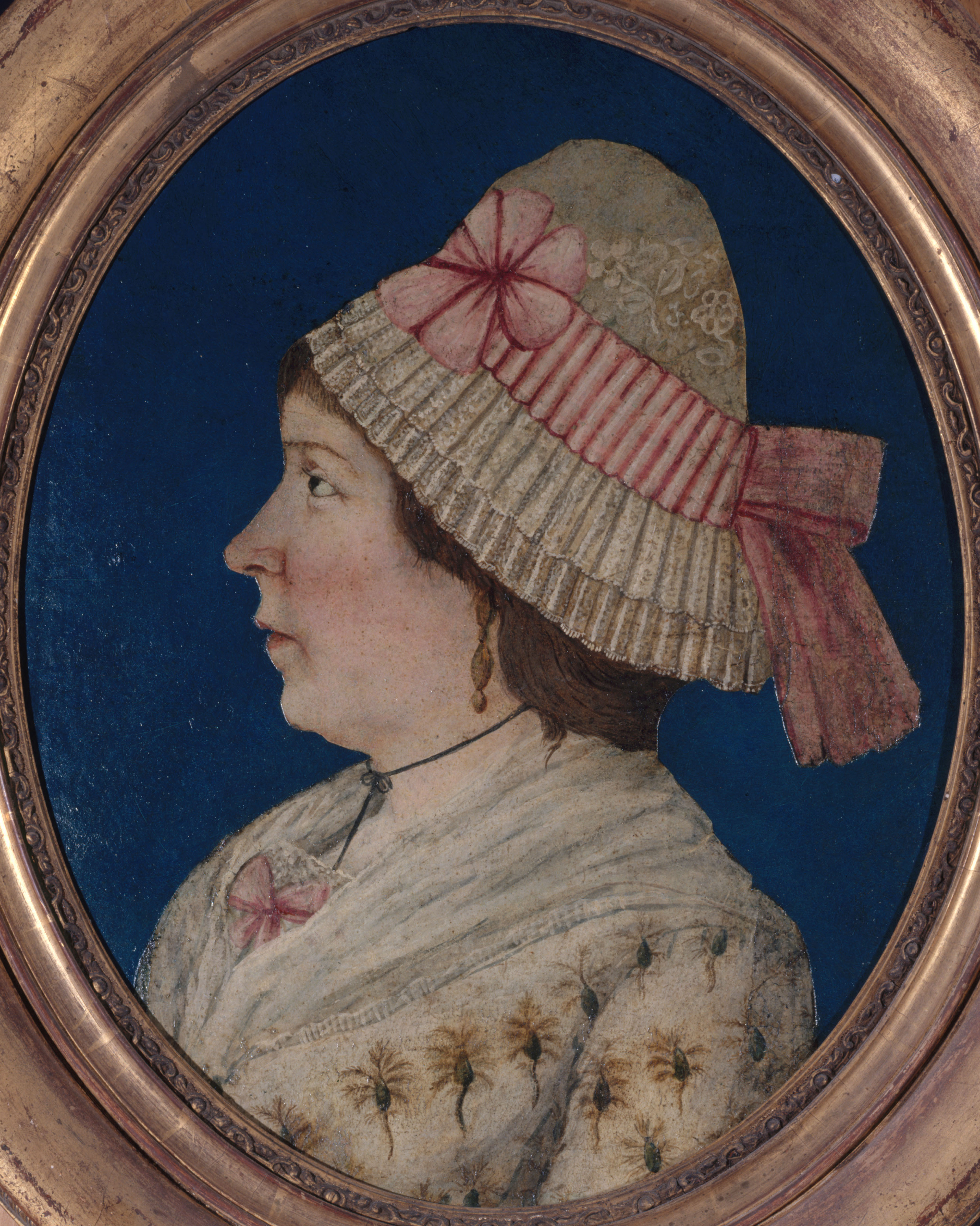 Anonyme, Portrait de femme, de profil, d'époque révolutionnaire
