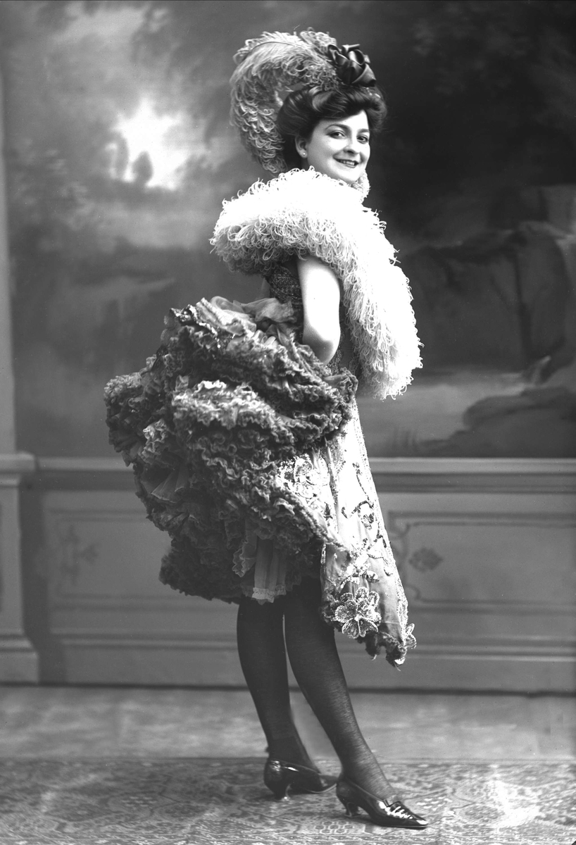 Gustav Borgen, Portrett, danserinne. Mademoiselle Ydette-Jolie